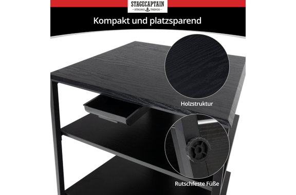 Stagecaptain HR-604 BK Audio Rack image 5