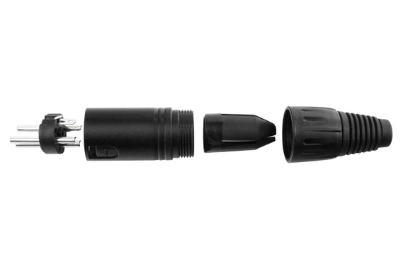 Pronomic XFXMPLUG Black XLR Stecker female/male - 2x 5er Pack image 5