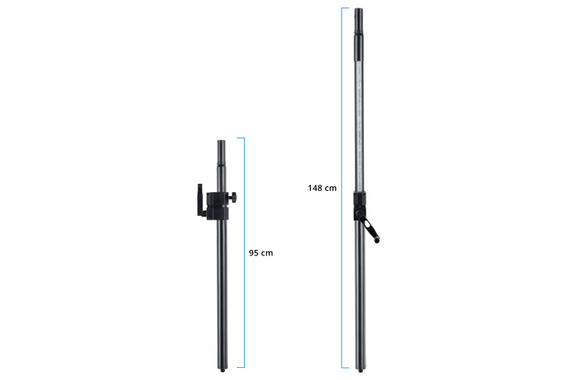 Pronomic Distanzstange/Distanzrohr M20 mit Kurbel 2x Set image 5