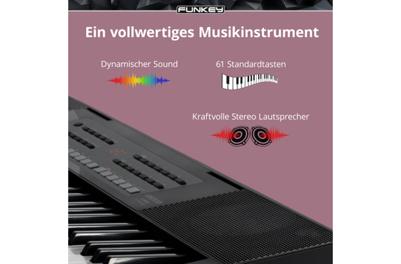 FunKey 61 MKII Keyboard Schwarz Safety Fix Set image 5