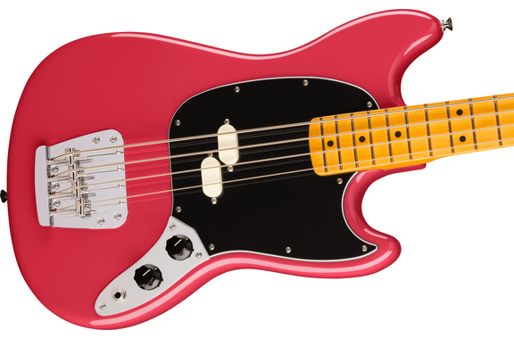 Fender American Professional Classic Mustang Bass Faded Dakota Red image 5