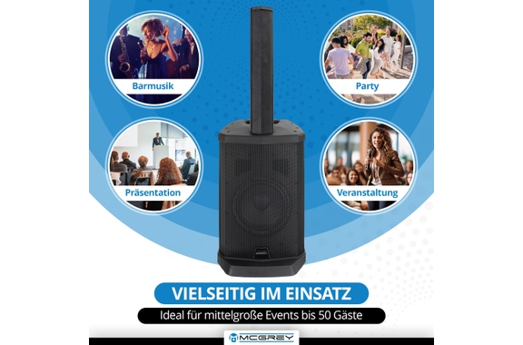 McGrey E-208LA Actieve Line Array Kolominstallatie image 5