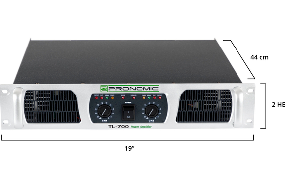 Pronomic TL-700 Etapa de Potencia 2x 1600 Vatios image 5