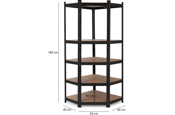 Stagecaptain HRC-175 BK Heavyrack Estantería Esquinera De Almacenamiento Negra image 5
