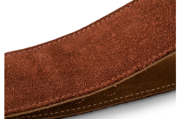Taylor 2.5" Geborduurde Suède Gitaarriem Chocolate Brown image 5
