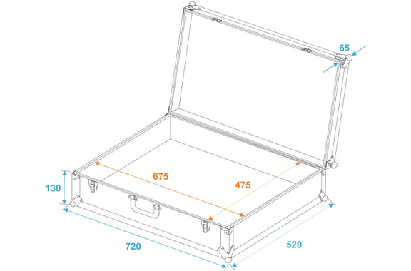 Flight case universale Roadinger Pick 70x50x17cm image 5