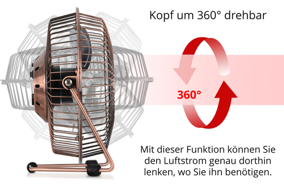 Stagecaptain TV-60U MkII 6" USB-Tafelventilator 10x Set image 5