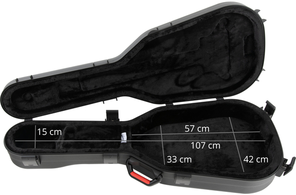 Shaman WGPC-4122BK Custodia Per Chitarra Western Nera image 5