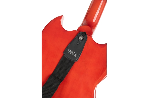 Rocktile Nylon Guitar Strap Black image 5