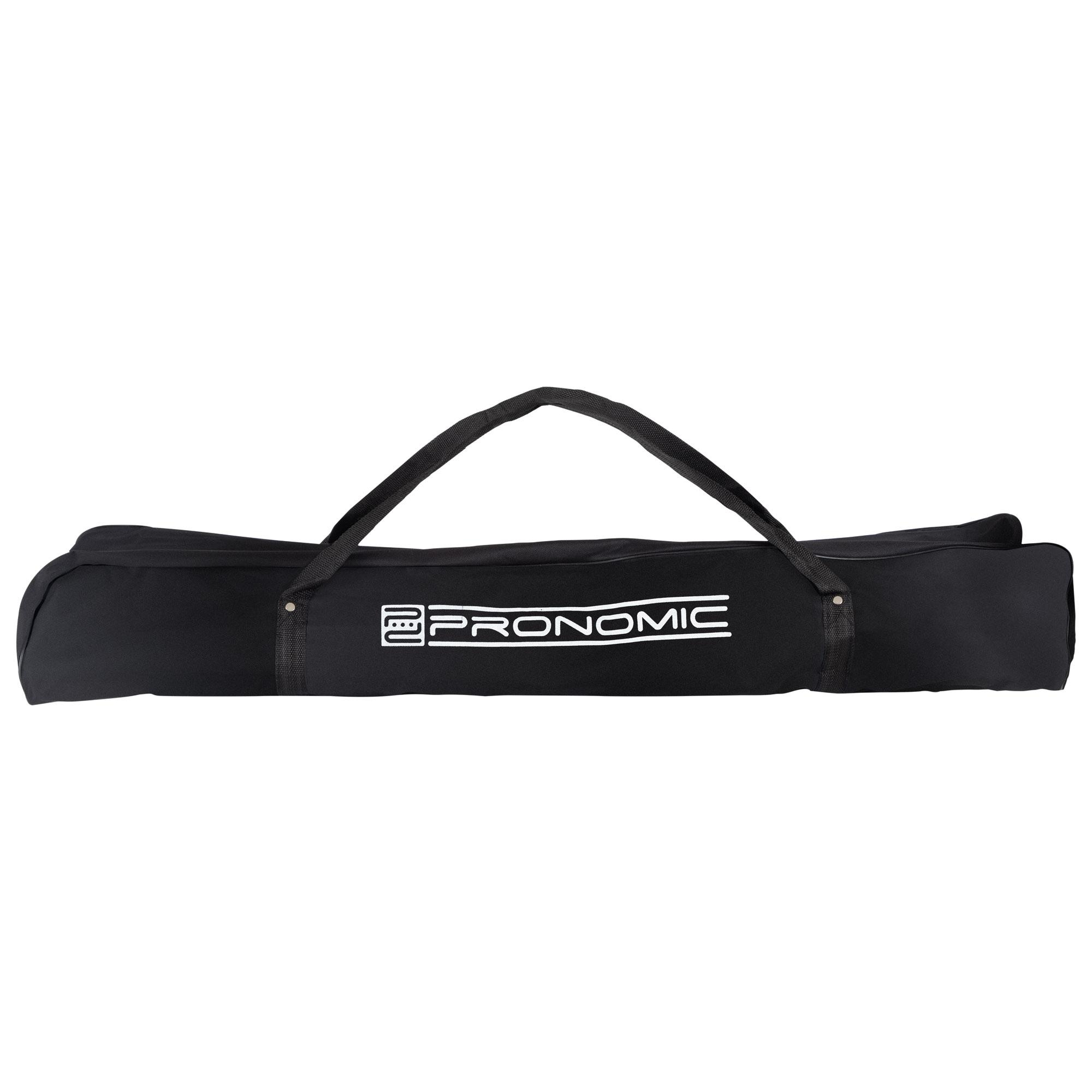 Pronomic SPS-1S Supporto Per Altoparlante In Acciaio Con Borsa - Altezza Regolabile 120-193 Cm, Carico Max 50kg, Treppiede Stabile, Usabile Come Porta Freccette