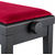 Classic Cantabile Banc De Piano Modèle A Noir Mat Velours Rouge thumbnail 6