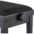 Classic Cantabile Banquette De Piano Modèle A Noir Mat Velours Noir thumbnail 6