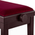 Banc De Piano Classic Cantabile Modèle A Acajou Velours Rouge thumbnail 6