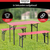 Stagecaptain Hirschgarten Set Tavolo Da Birreria Per Balcone 117 cm Rosa 2x Set thumbnail 6