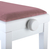 Classic Cantabile Banc De Piano Modèle A Blanc Mat Velours Rouge thumbnail 6