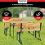 Stagecaptain BBDL-119 Hirschgarten Bierzeltgarnitur mit Lehne für Balkon 119 cm Natur  - Retoure (Zustand: akzeptabel) thumbnail 6