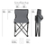 Stagecaptain CS-4547 GY Campingtisch-Set klein Grau thumbnail 6
