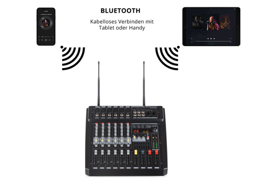 Pronomic Powermake 600 Powermischer mit Funkmikrofon  - unvollständig! image 6