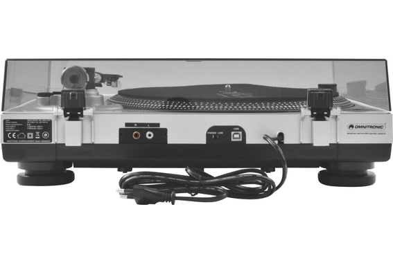 Omnitronic BD-1380 Tocadiscos USB Plateado image 6