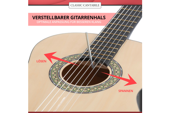 Classic Cantabile Acoustic Series AS-851 Klassikgitarre 1/2  - Retoure (Zustand: gut) image 6