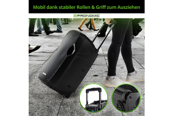 Pronomic MOVE 12MA-A Akku-Aktivbox Stereo Set image 6