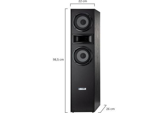 McGrey HTS-65320 BK HiFi Standlautsprecher Paar schwarz 2x 80W RMS image 6
