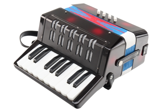 Classic Cantabile Bambino Kinder-accordeon Set, zwart, 8 bassen image 6