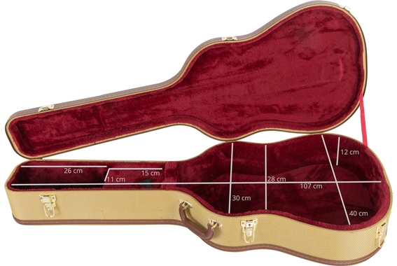 Shaman WGHCT-4122TW Hardcase Westerngitarre Tweed image 6