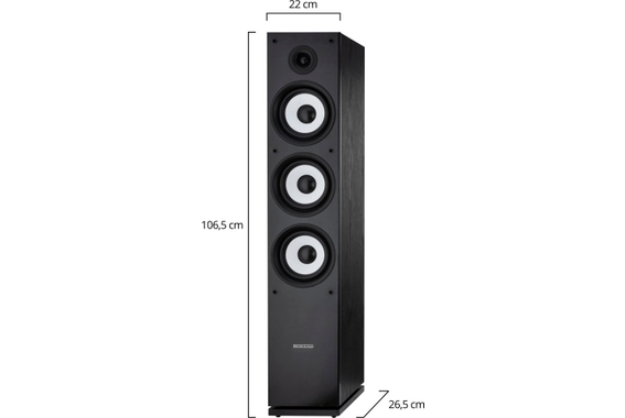 Bennett & Ross Ultrasphere HiFi Standlautsprecher Paar schwarz 2 x 100W RMS image 6
