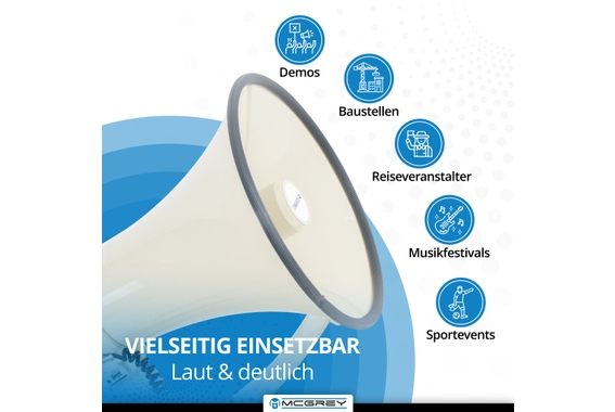 McGrey MP-2000HRS MkII Megaphon  - Retoure (Zustand: sehr gut) image 6