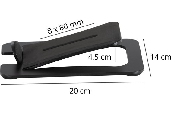 Pronomic MSS-2014 BK Winkelfuß-Lautsprecherstativ Schwarz image 6