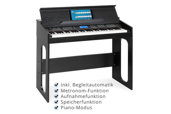 FunKey DP-61 III Keyboard mit 61 Tasten im Digitalpiano-Design Schwarz  - Retoure (Zustand: sehr gut) image 6