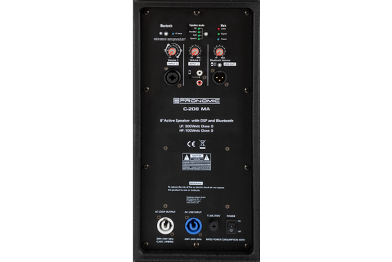 Pronomic C-208 MA Enceinte Active 8" 400 Watts Set Pieds image 6