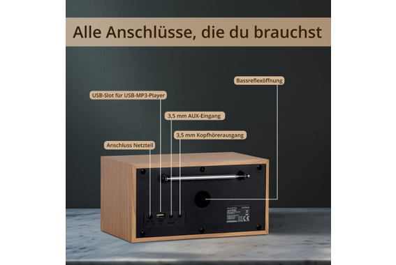 Bennett & Ross DAB-258 NT Vikedal DAB/FM-radio met Bluetooth image 6