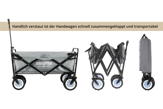 Stagecaptain Bollycart-907 GY Bollerwagen ohne Dach Grau  - Retoure (Zustand: gut) image 6