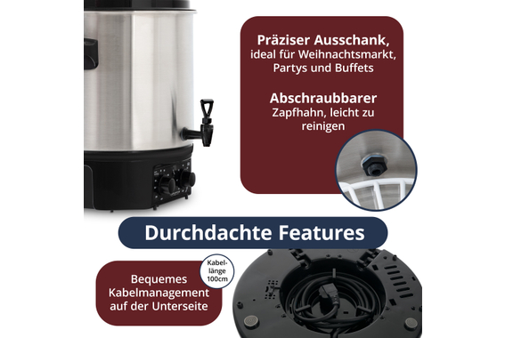 Stagecaptain GWK-27A Glühweinkocher  - Retoure (Verpackungsschaden) image 6