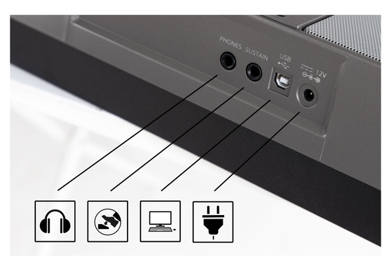 Classic Cantabile CPK-303 Set de Teclado incl. Soporte y Auriculares image 6