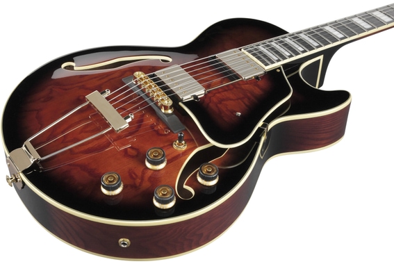 Ibanez AG95QA-DBS Dark Brown Sunburst image 6
