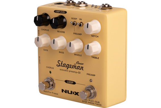 NUX Stageman-Floor Préampli Acoustique & Pédale DI Set image 6