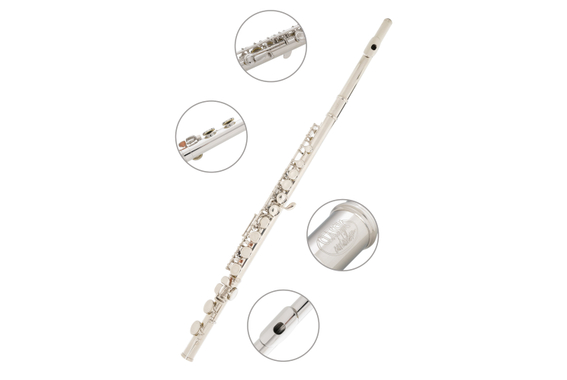 Classic Cantabile FL-100 Querflöte, Neusilber  - Retoure (Zustand: sehr gut) image 6