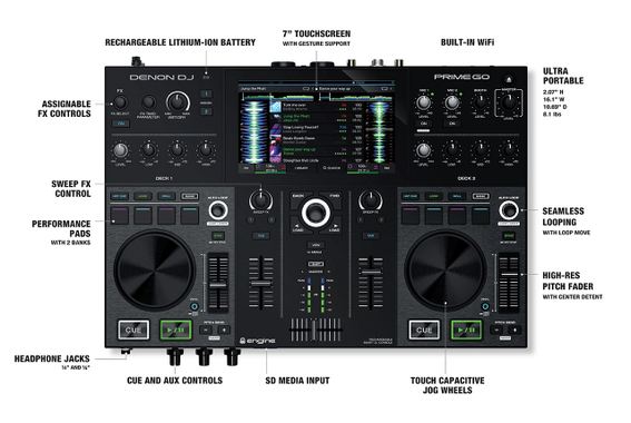 Denon DJ Prime GO  - Retoure (Zustand: sehr gut) image 6