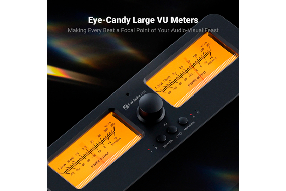 Fosi Audio LC30 VU Verstärker/Boxen Umschalter Orange image 6