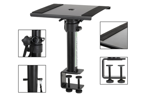 Pronomic SLS-36K BK Supporti da Tavolo con Morsetto per Monitor da Studio image 6