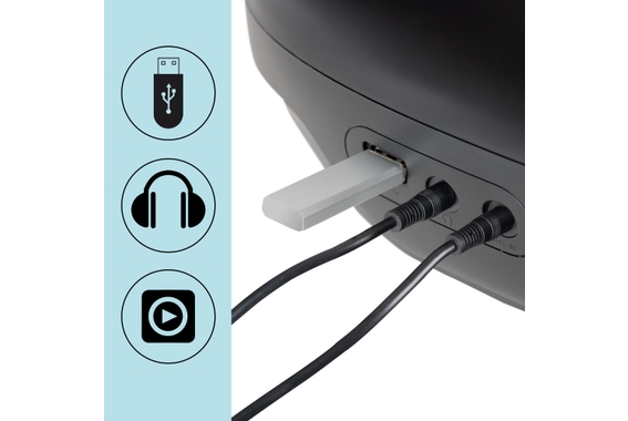 McGrey CDB-1016U BK Boombox Met Cassette, Bluetooth En USB image 6