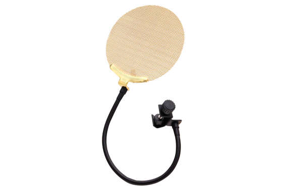 Pronomic CM-100BG Großmembran-Mikrofon Komplettset inkl. Stativ, Popschutz gold, Micscreen & Kabel image 6