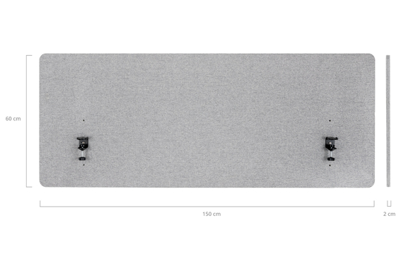Pronomic DiviDesk-15060 GY Tischtrennwand  - Retoure (Zustand: sehr gut) image 6
