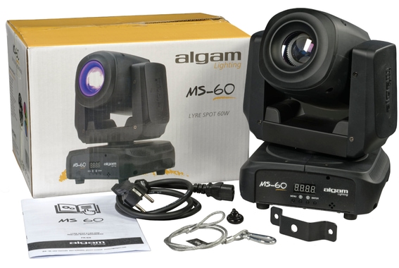 Algam Lighting MS60 LED 60W Spot Moving Head Set Con Valigetta image 6