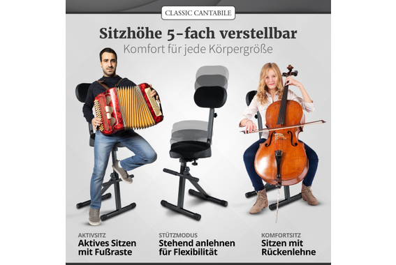 Classic Cantabile ST-200 PRO Stehhilfe 2x Set image 6