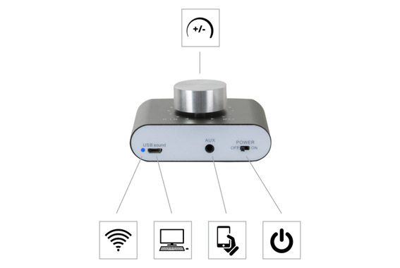 McGrey MAMP-250BT Mini-Hifi-Verstärker 100 Watt  - Retoure (Zustand: sehr gut) image 6