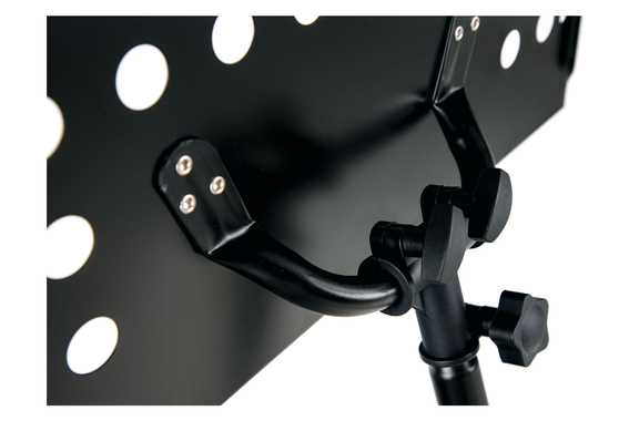 Classic Cantabile Orchesterpult Lochblech Heavy Schwarz 10x Set image 6